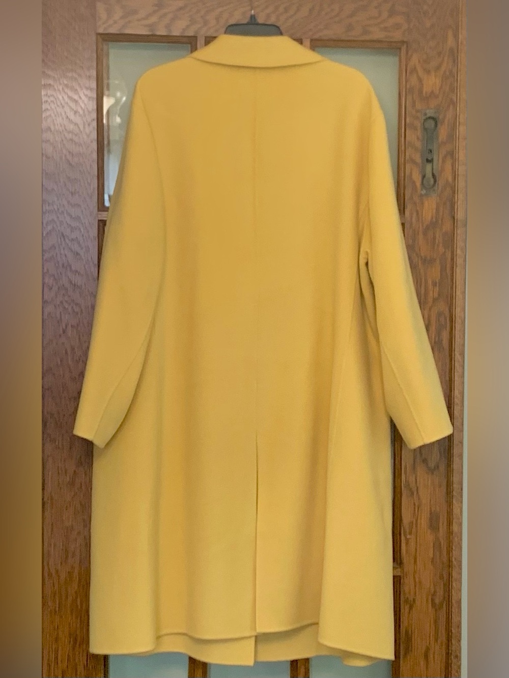 Lafayette 148 100% Cashmere Car Coat Yellow 2X Excellent Condition - Picture 2 of 5